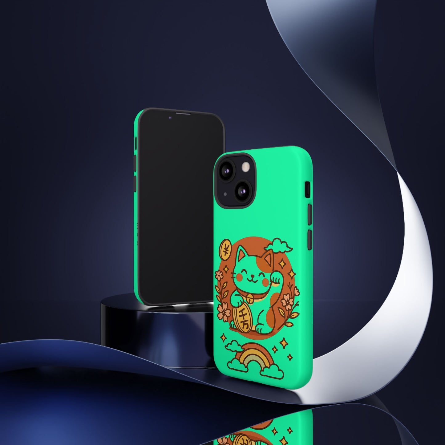 Japanese Kawaii Lucky Cat Protective Phone Case