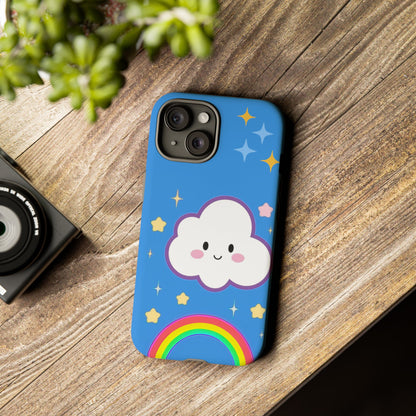 Cute Cloud & Rainbow Phone Case - Tough & Adorable Cover for Kids and Adults