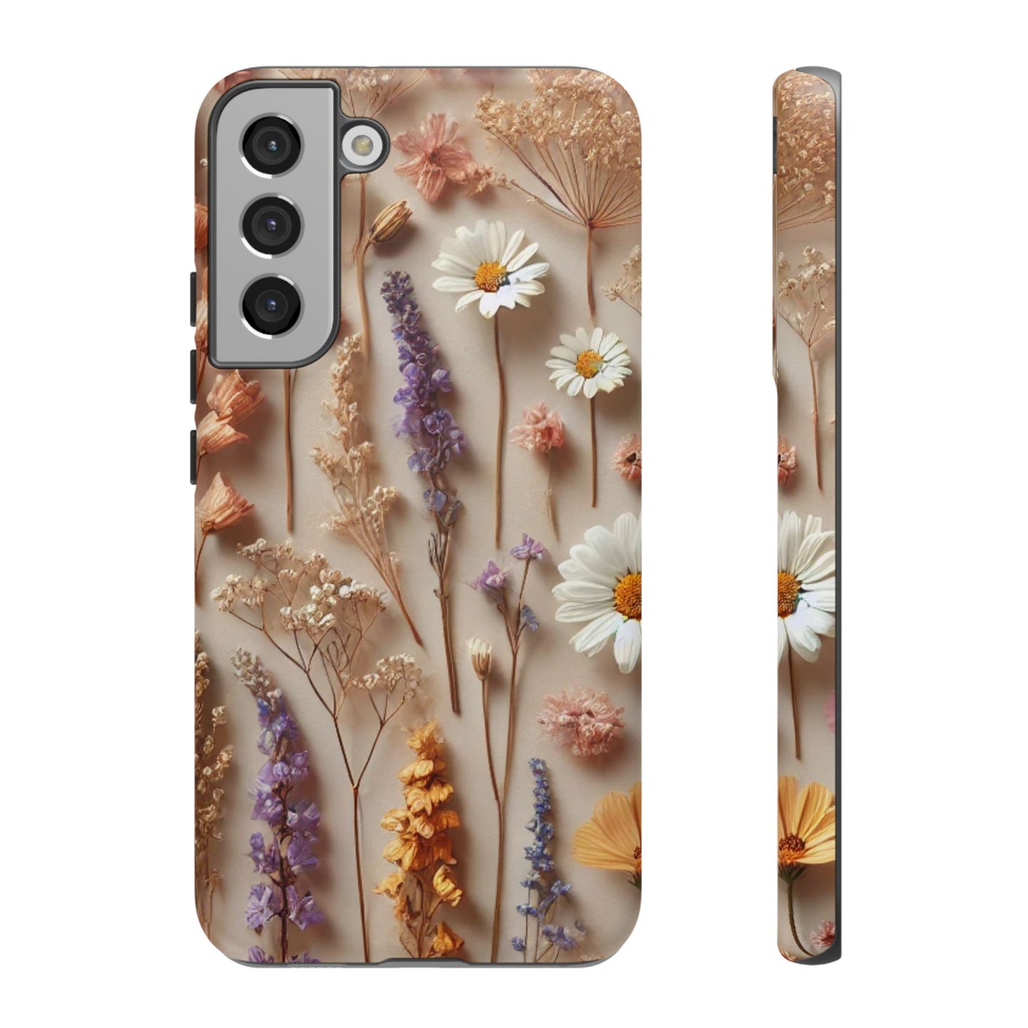 Pressed Flower Garden Phone Case – Vintage Botanical Aesthetic