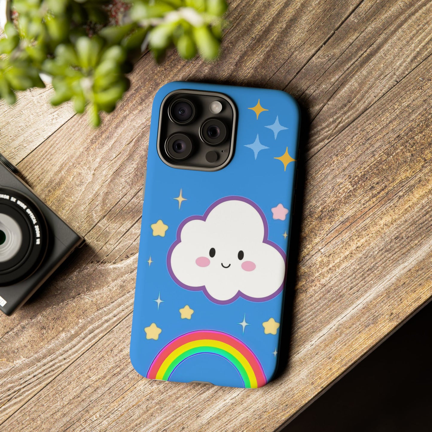 Cute Cloud & Rainbow Phone Case - Tough & Adorable Cover for Kids and Adults