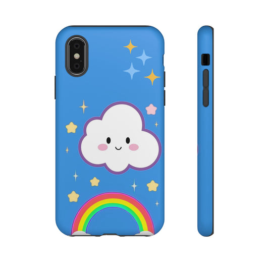 Cute Cloud & Rainbow Phone Case - Tough & Adorable Cover for Kids and Adults