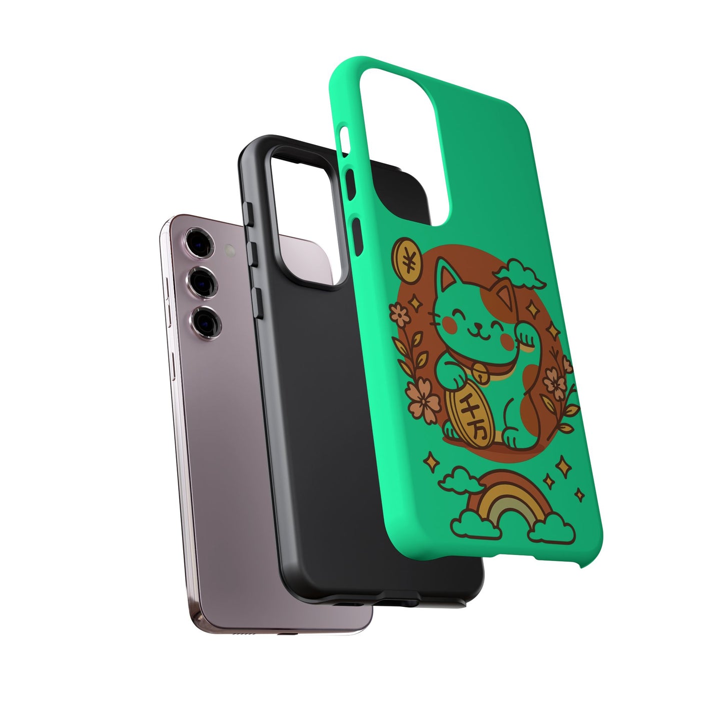 Japanese Kawaii Lucky Cat Protective Phone Case