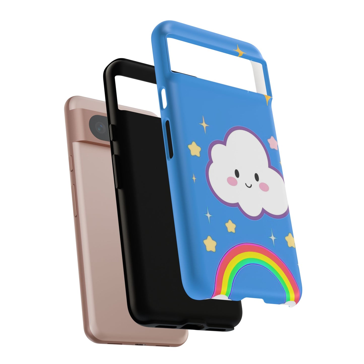 Cute Cloud & Rainbow Phone Case - Tough & Adorable Cover for Kids and Adults