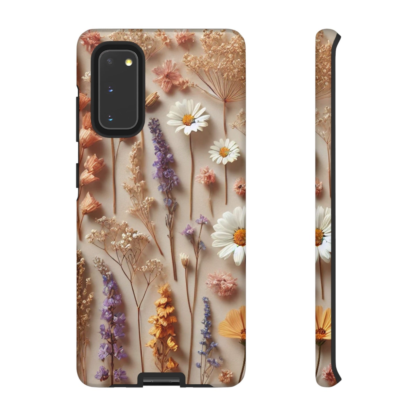 Pressed Flower Garden Phone Case – Vintage Botanical Aesthetic