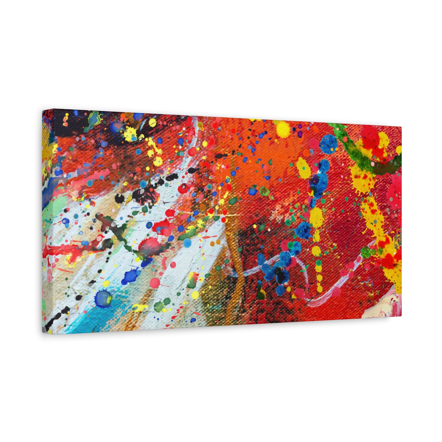 Spectrum in Motion – Abstract Chaos Canvas Print
