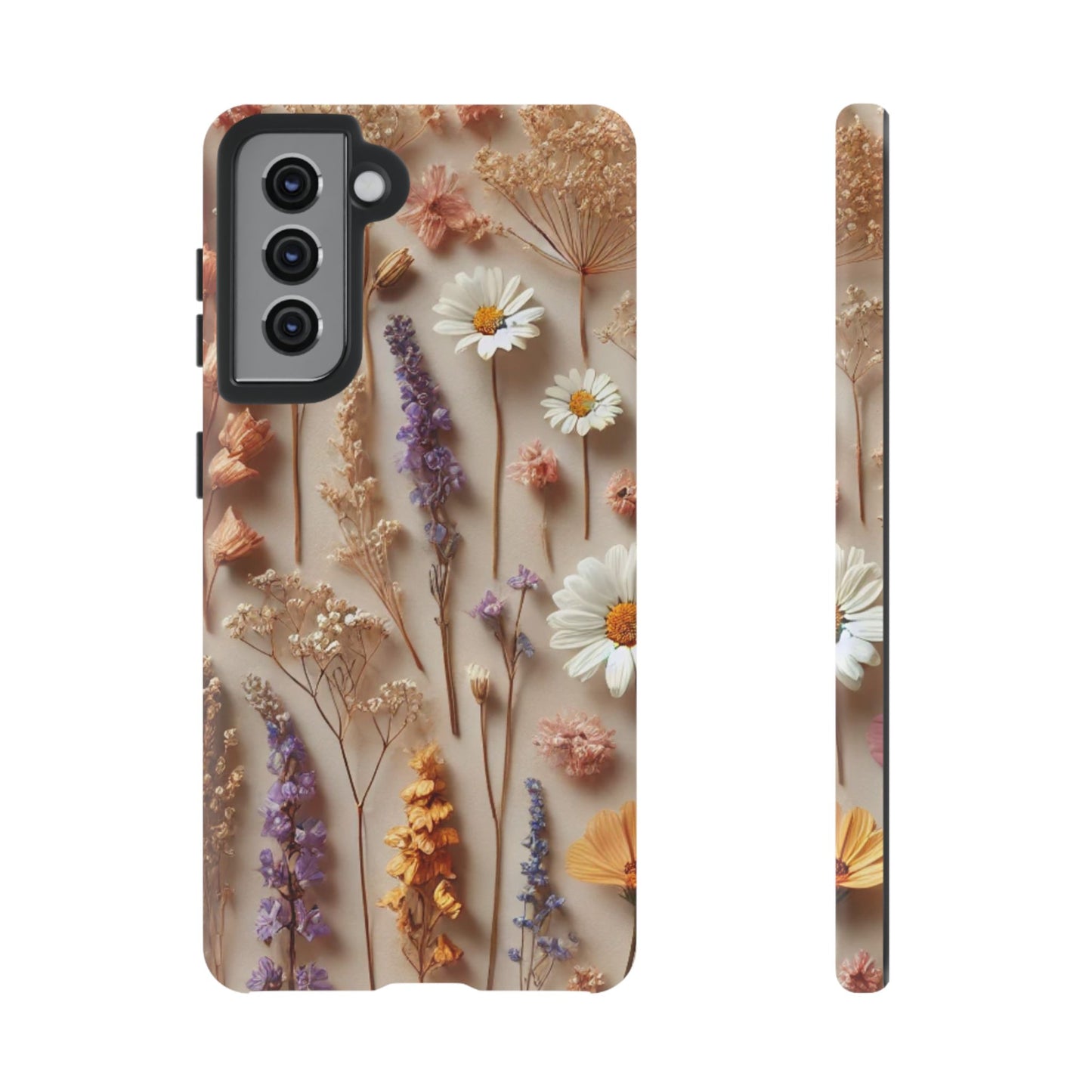 Pressed Flower Garden Phone Case – Vintage Botanical Aesthetic