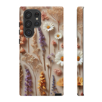Pressed Flower Garden Phone Case – Vintage Botanical Aesthetic