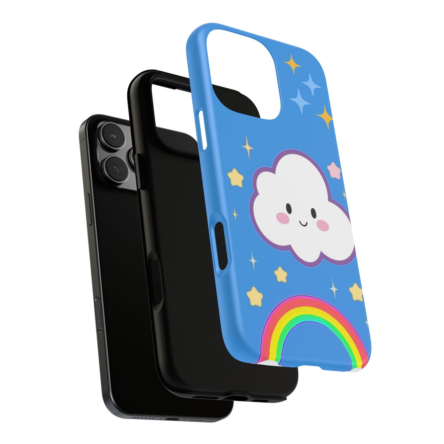 Cute Cloud & Rainbow Phone Case - Tough & Adorable Cover for Kids and Adults