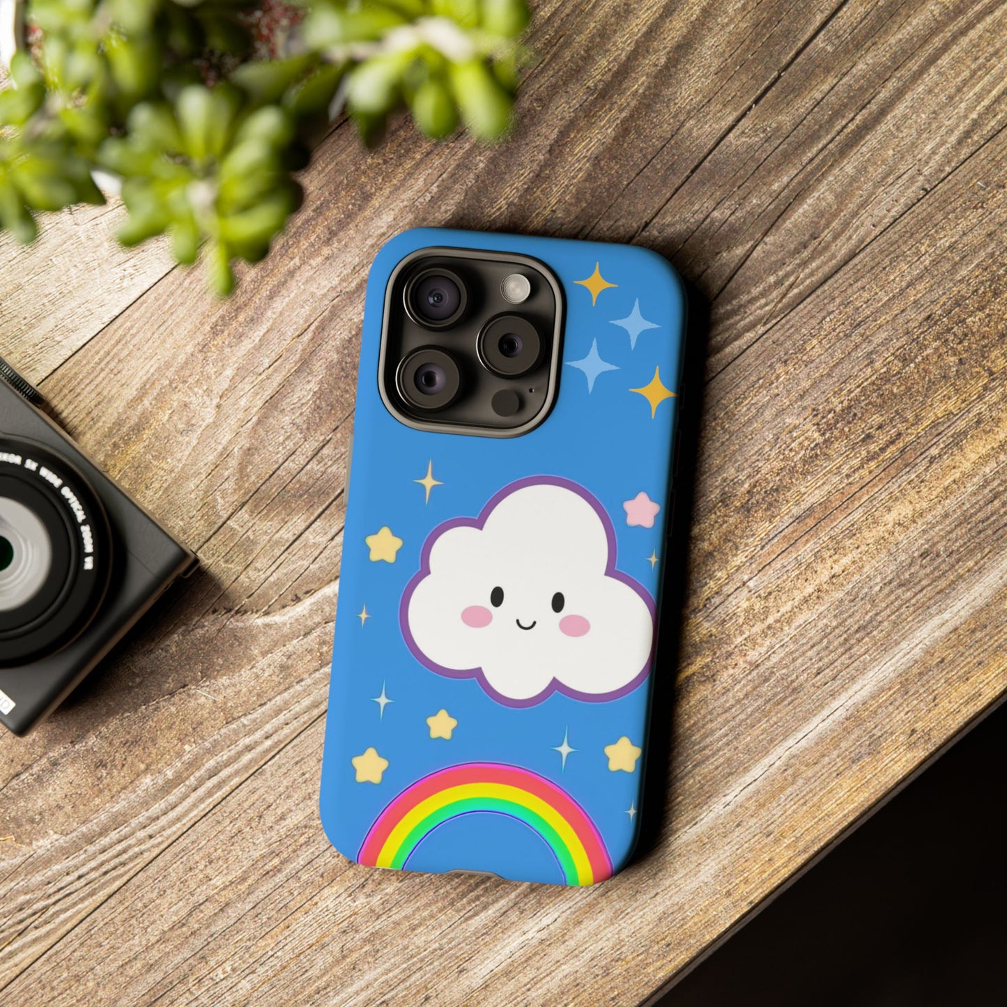 Cute Cloud & Rainbow Phone Case - Tough & Adorable Cover for Kids and Adults