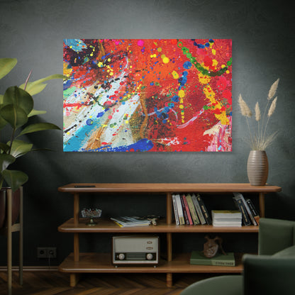 Spectrum in Motion – Abstract Chaos Canvas Print