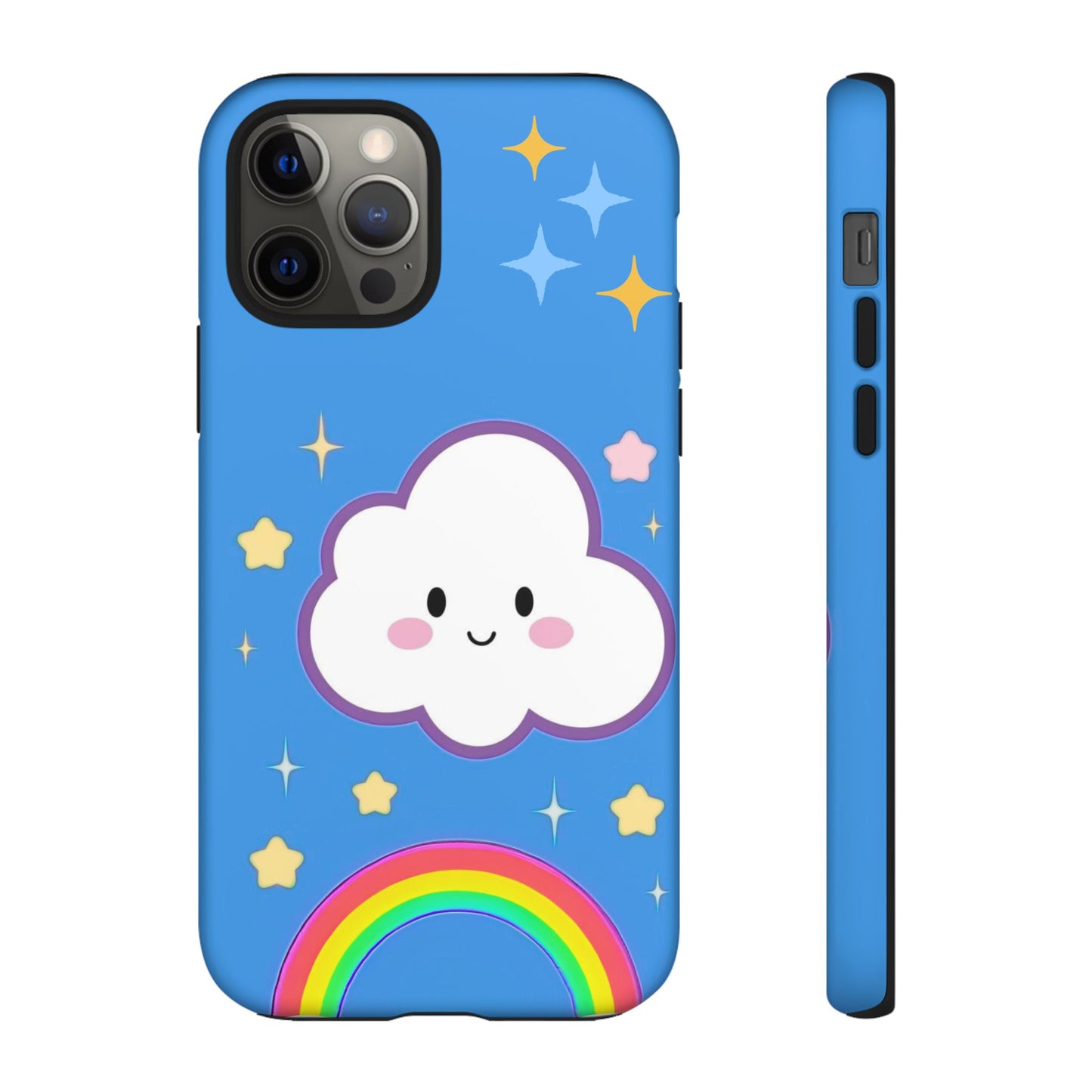 Cute Cloud & Rainbow Phone Case - Tough & Adorable Cover for Kids and Adults