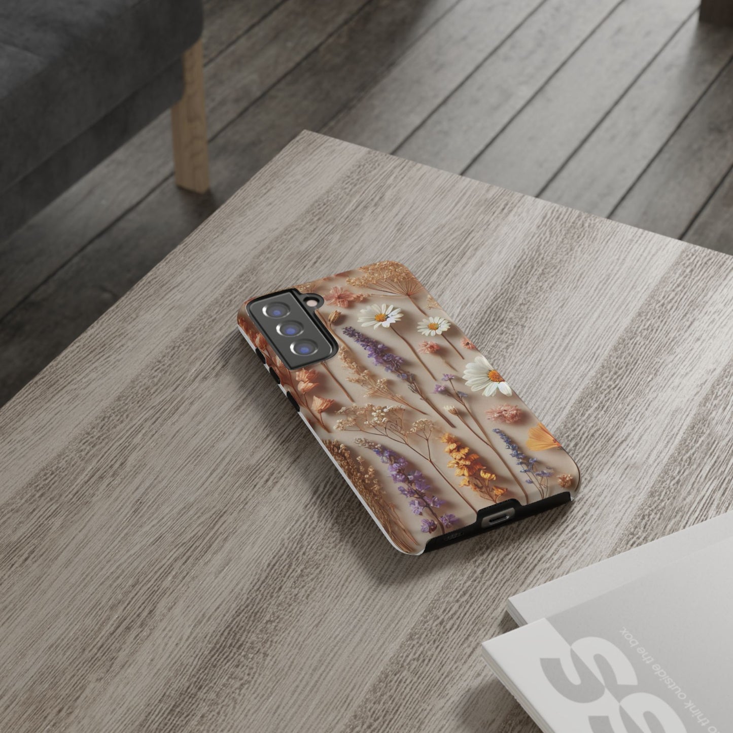 Pressed Flower Garden Phone Case – Vintage Botanical Aesthetic