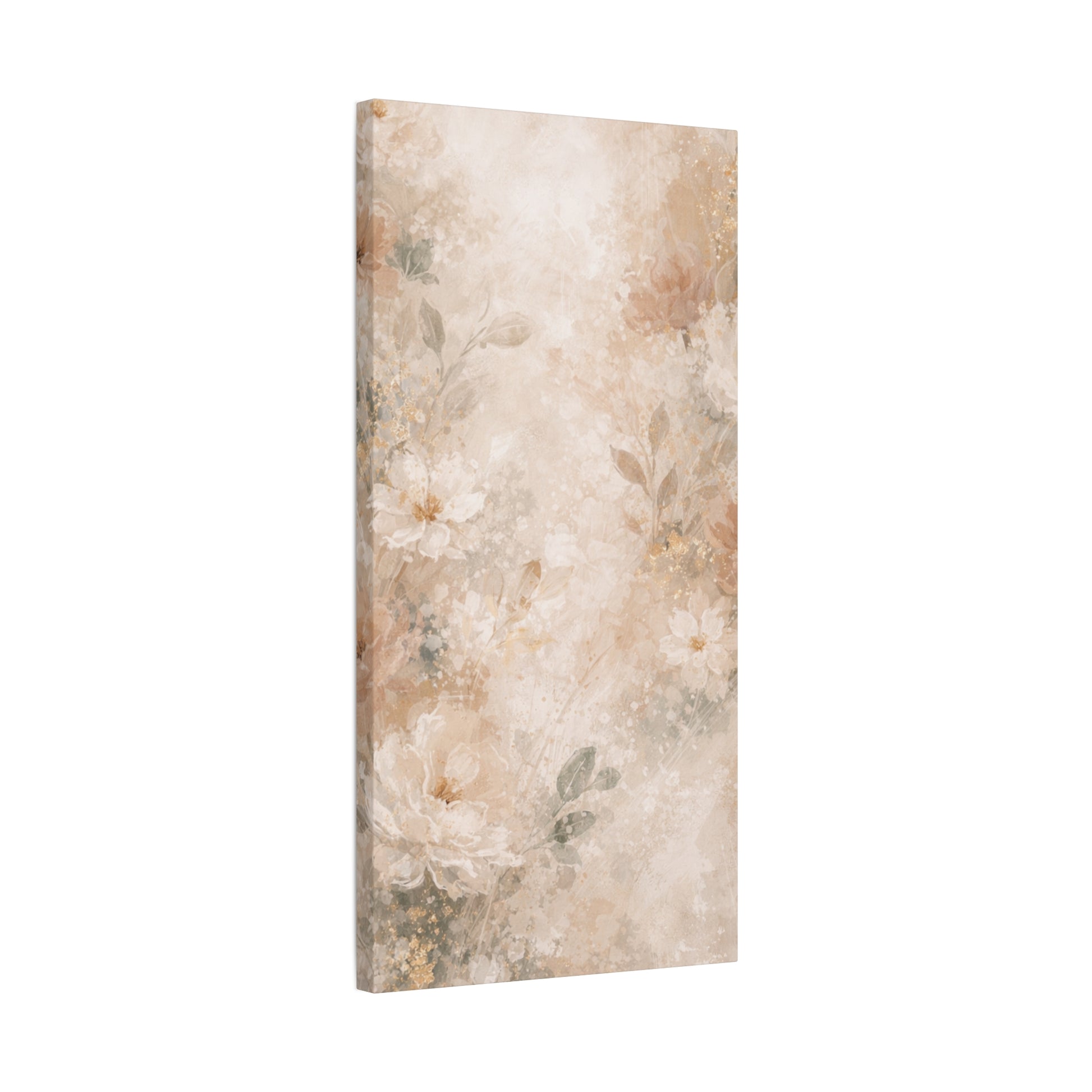 Neutral Vintage Floral Canvas Print — Matte Stretched Wall Art - Paragon Prints