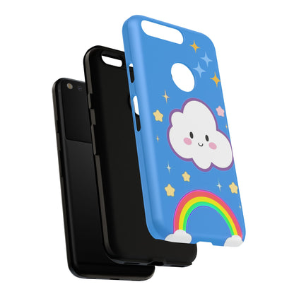 Cute Cloud & Rainbow Phone Case - Tough & Adorable Cover for Kids and Adults