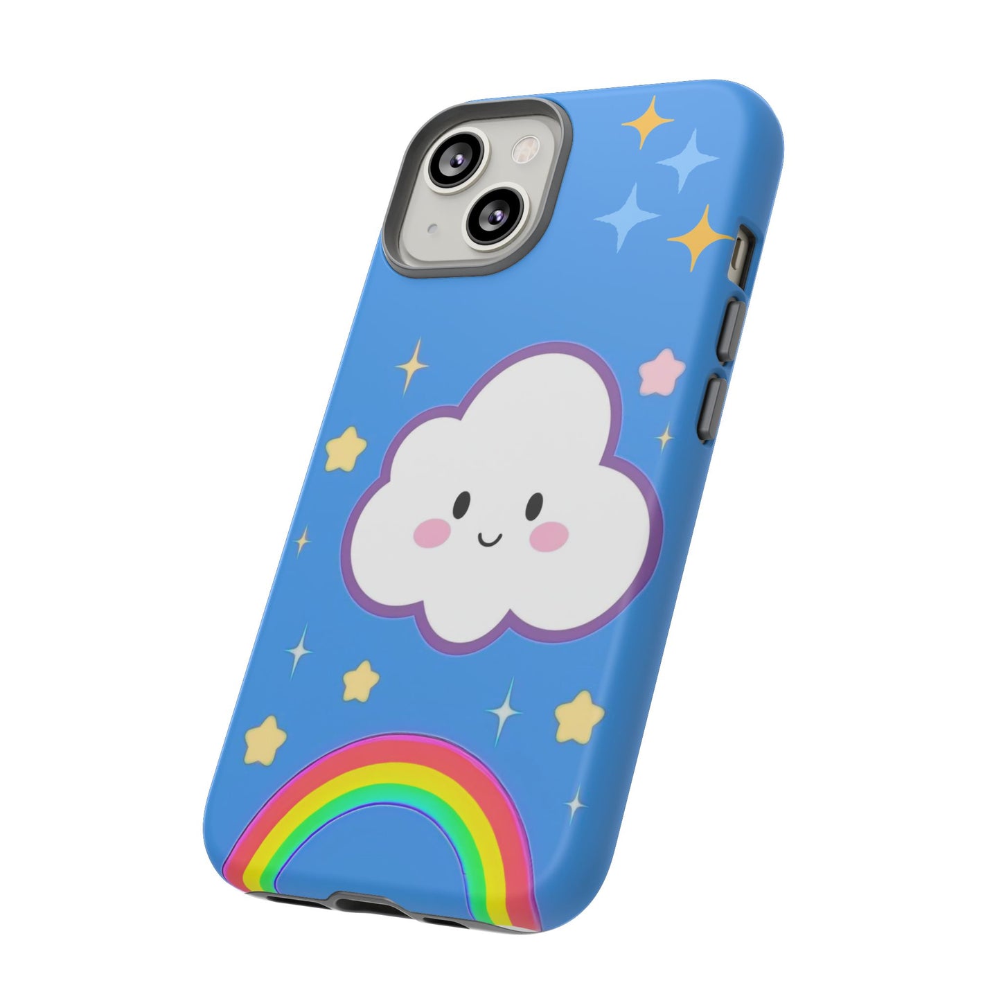 Cute Cloud & Rainbow Phone Case - Tough & Adorable Cover for Kids and Adults