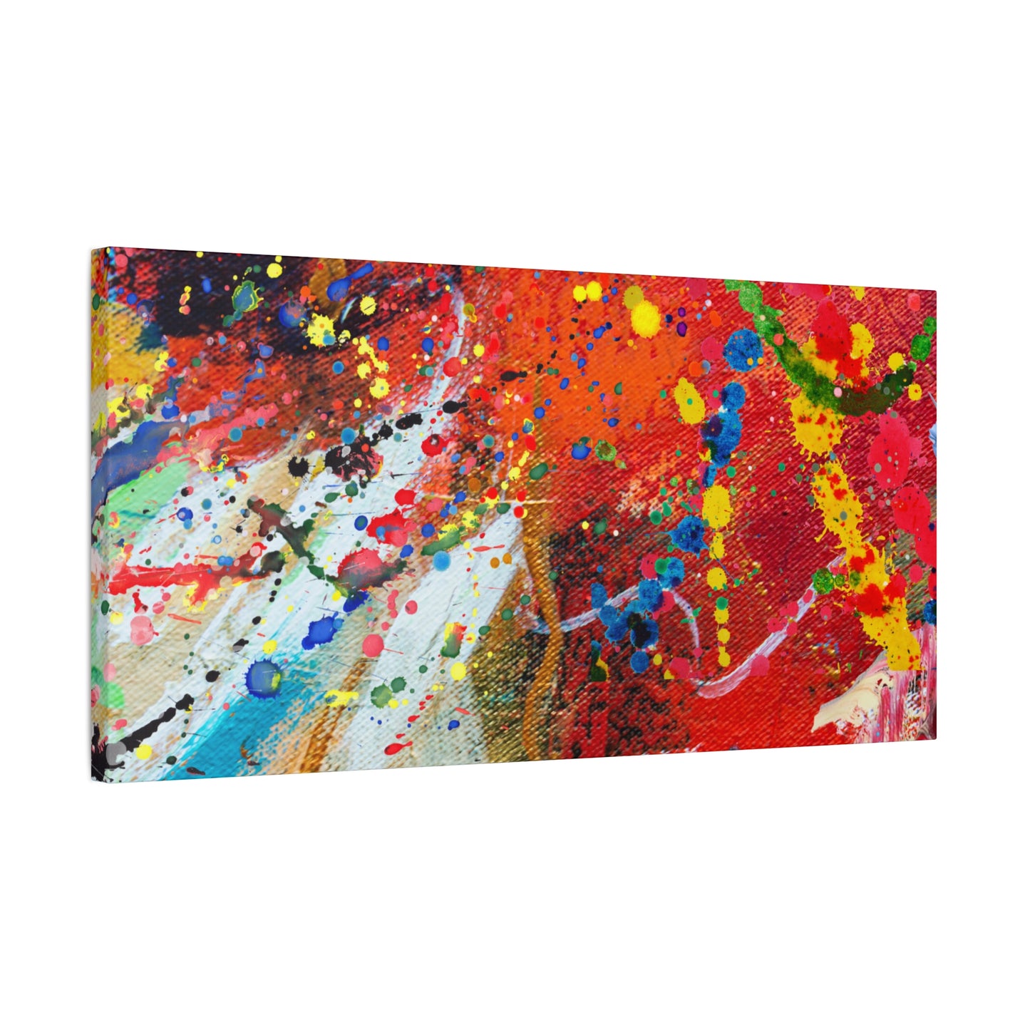 Spectrum in Motion – Abstract Chaos Canvas Print