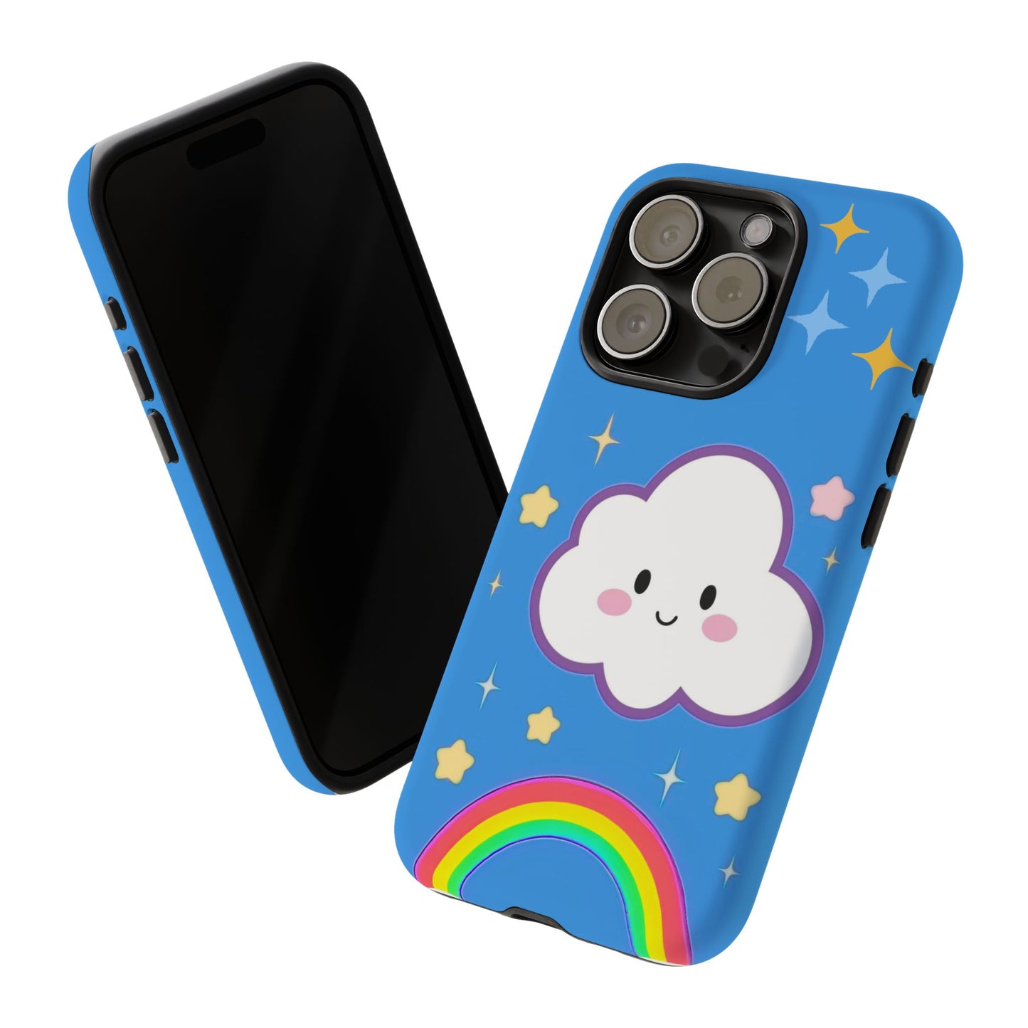 Cute Cloud & Rainbow Phone Case - Tough & Adorable Cover for Kids and Adults