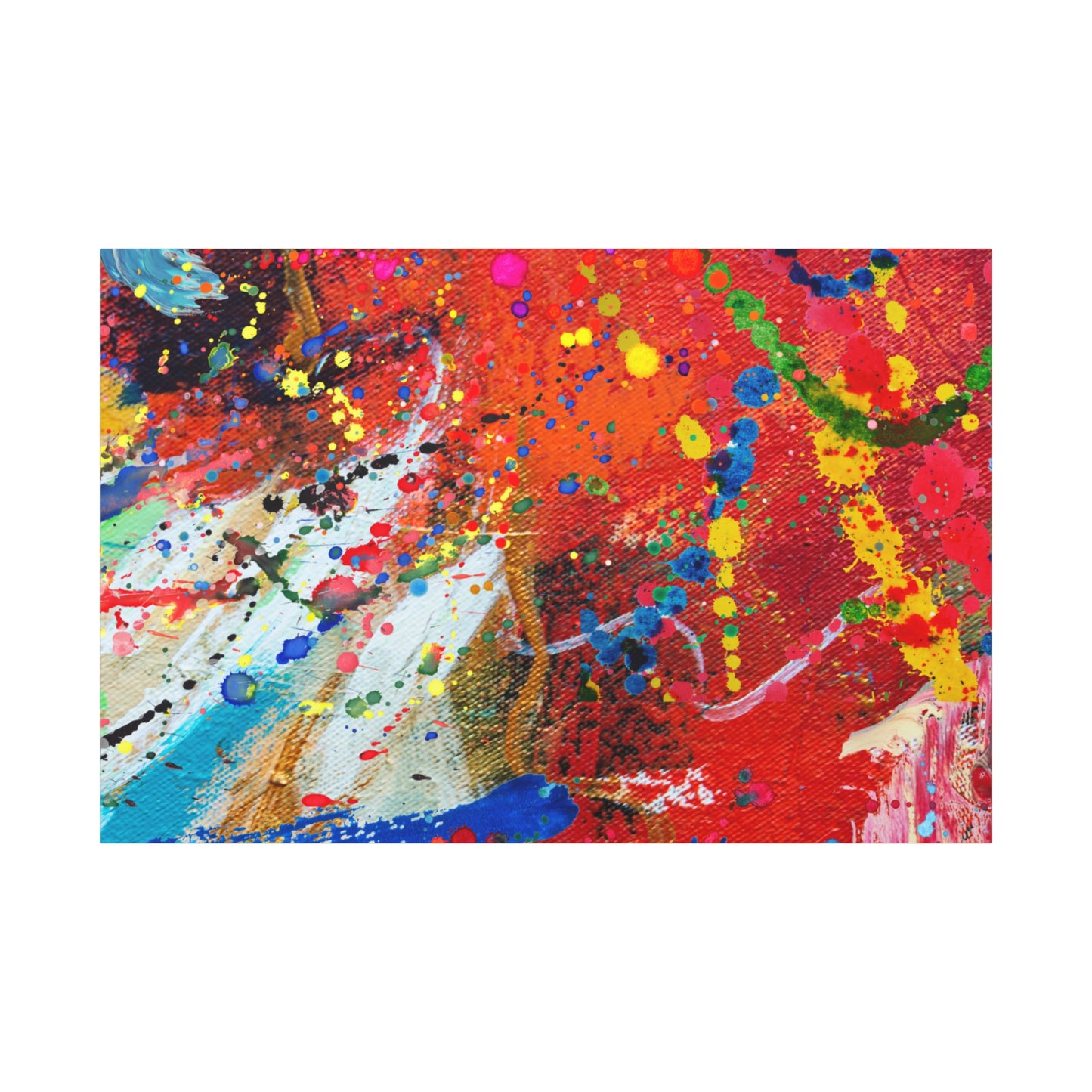 Spectrum in Motion – Abstract Chaos Canvas Print