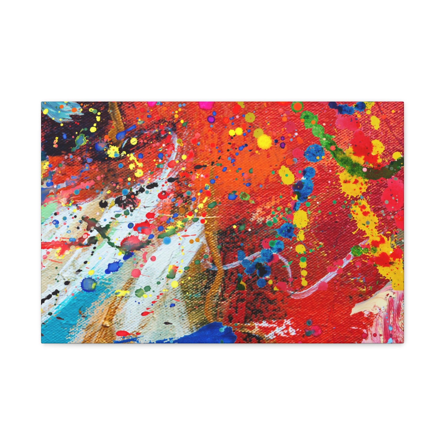 Spectrum in Motion – Abstract Chaos Canvas Print