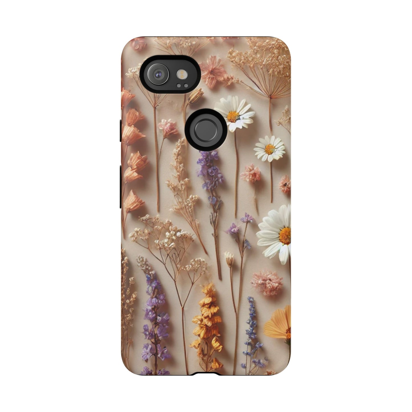 Pressed Flower Garden Phone Case – Vintage Botanical Aesthetic