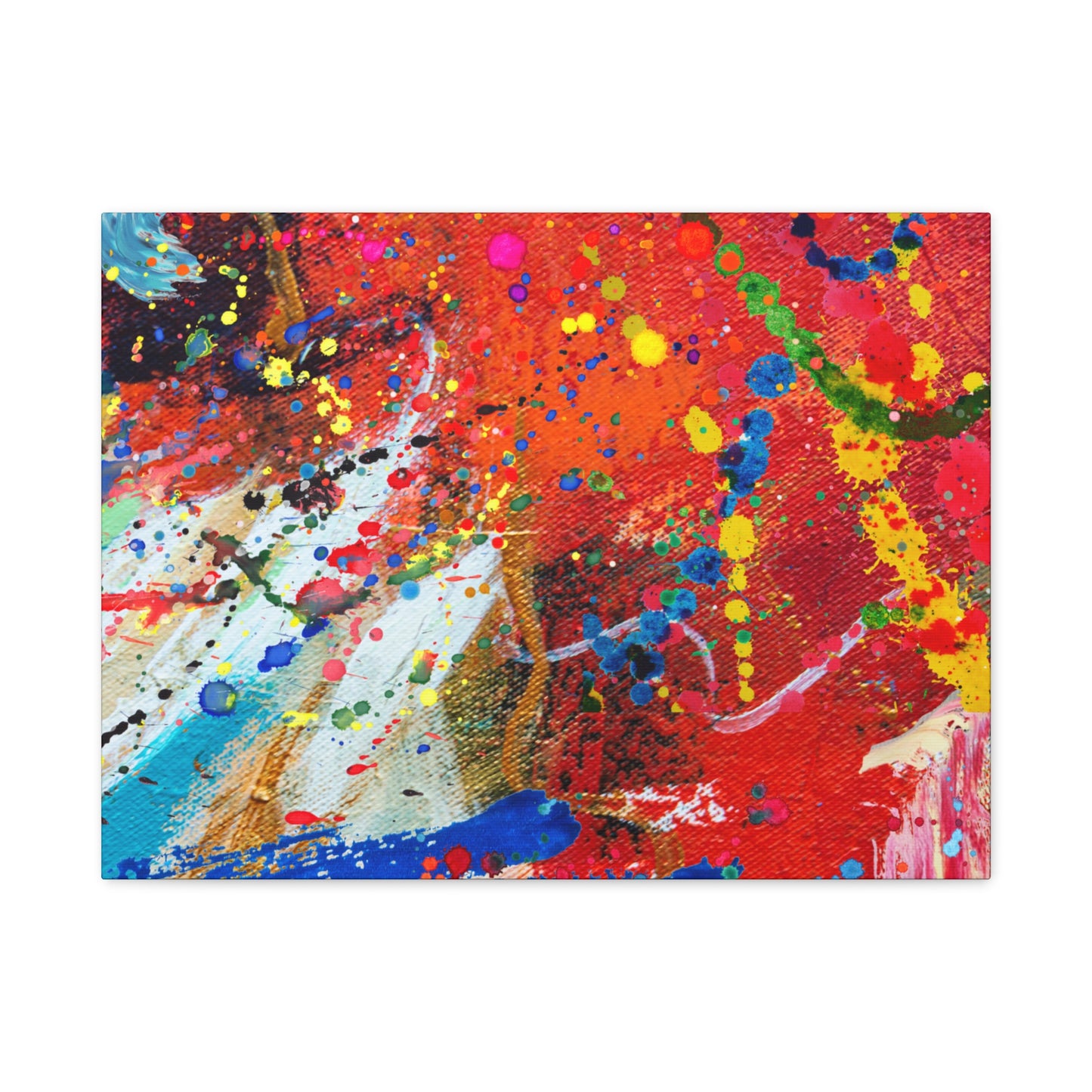 Spectrum in Motion – Abstract Chaos Canvas Print