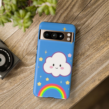 Cute Cloud & Rainbow Phone Case - Tough & Adorable Cover for Kids and Adults