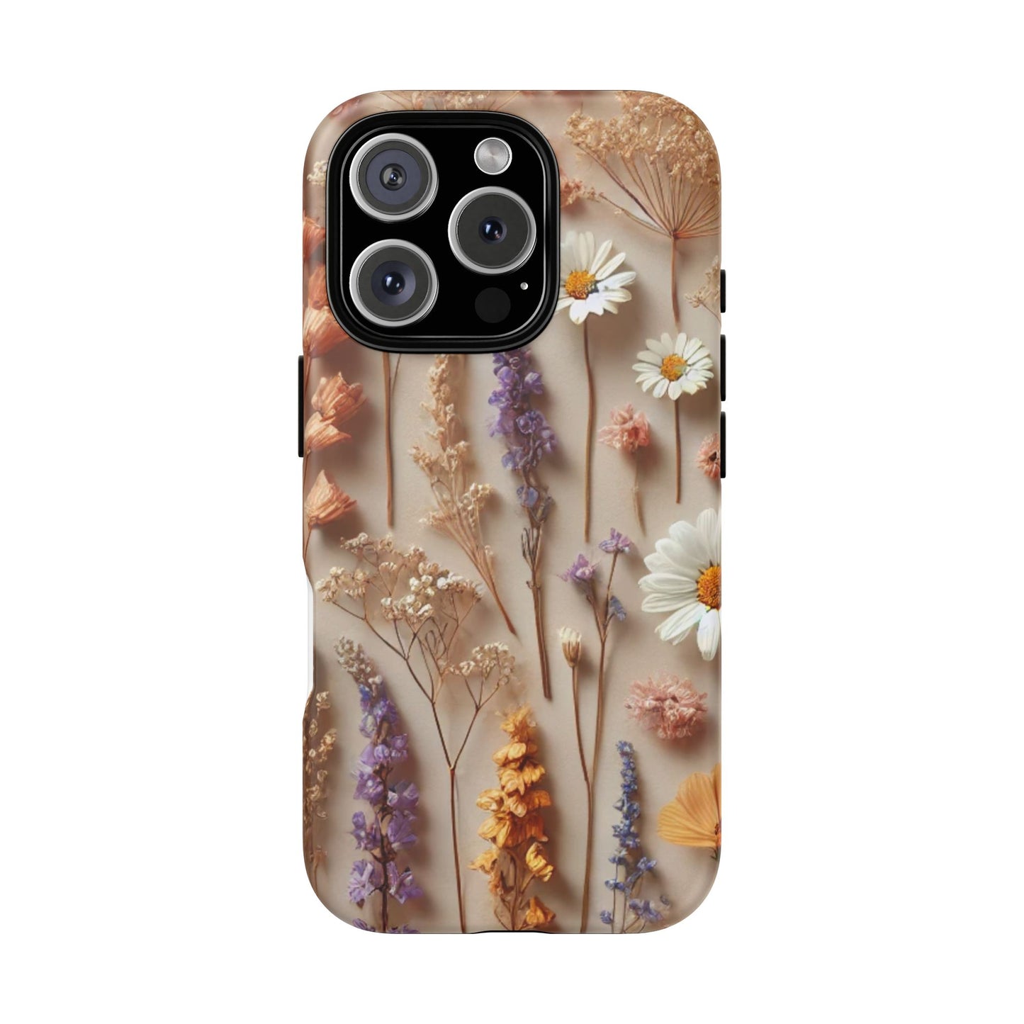 Pressed Flower Garden Phone Case – Vintage Botanical Aesthetic