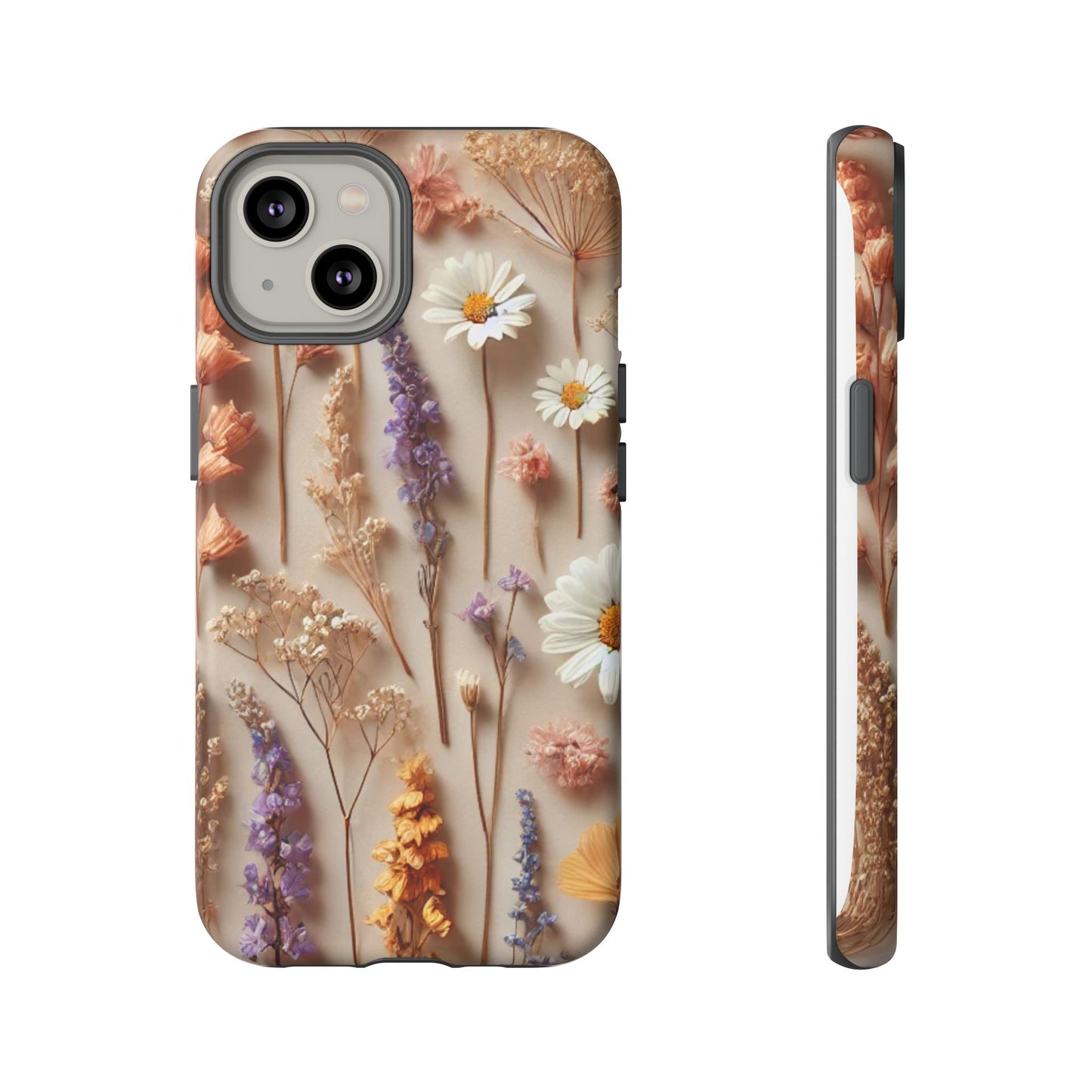 Pressed Flower Garden Phone Case – Vintage Botanical Aesthetic