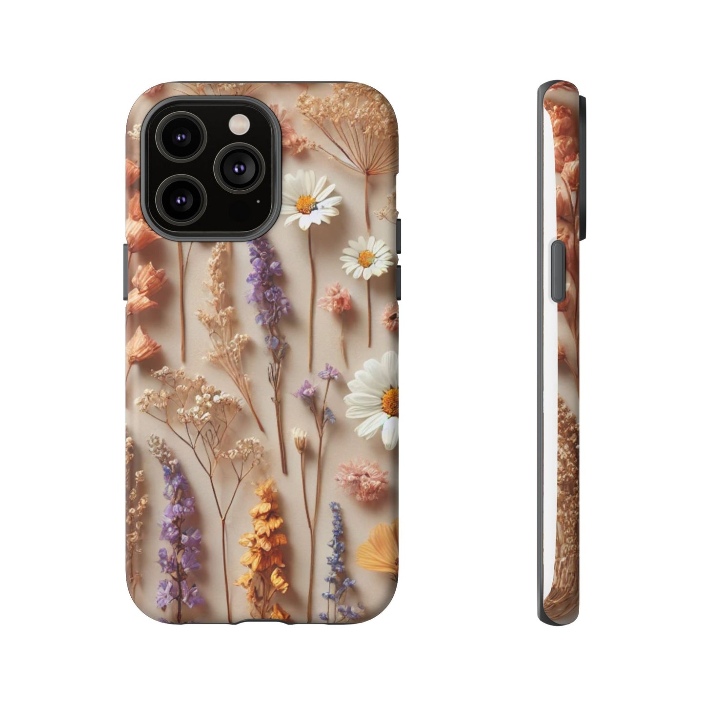Pressed Flower Garden Phone Case – Vintage Botanical Aesthetic