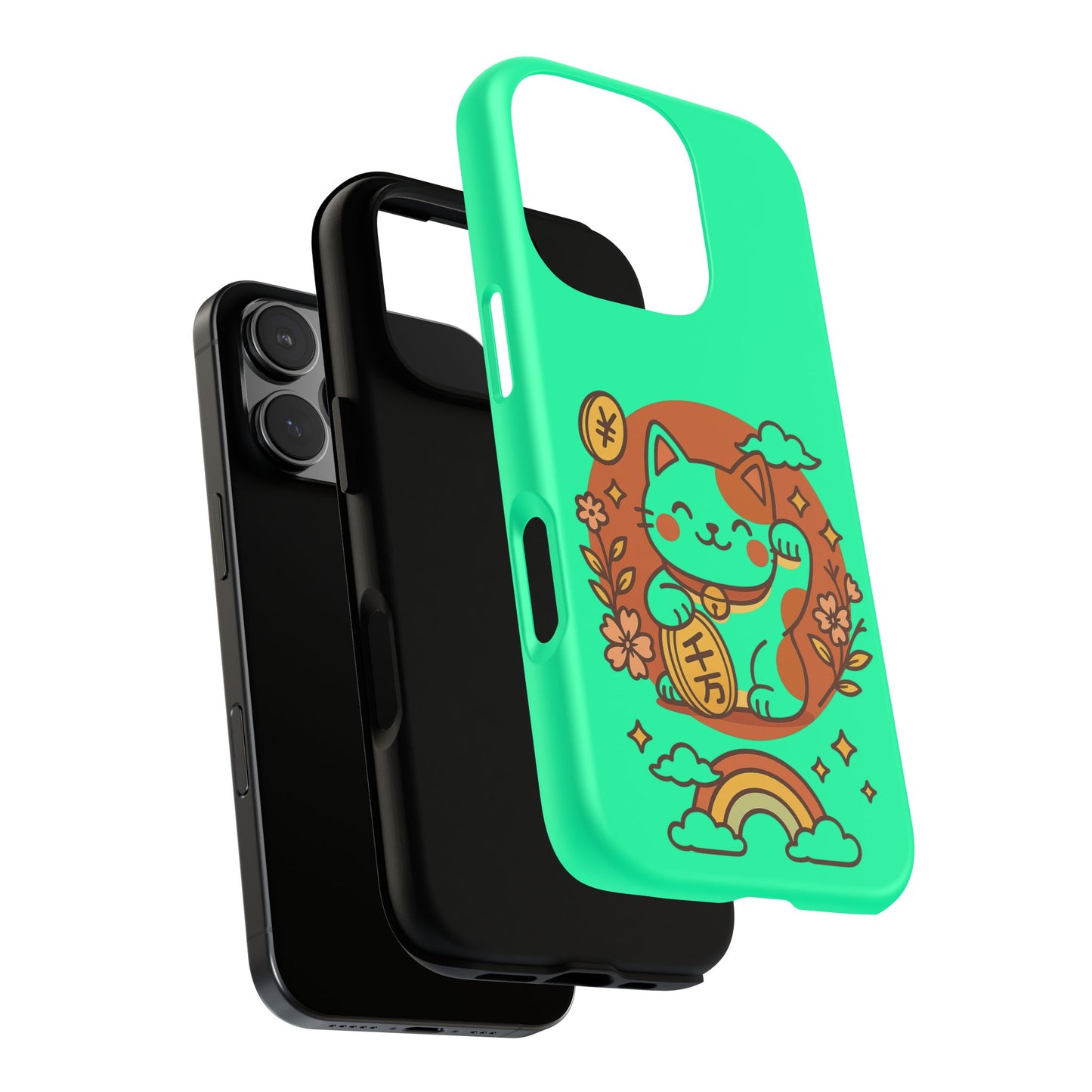 Japanese Kawaii Lucky Cat Protective Phone Case