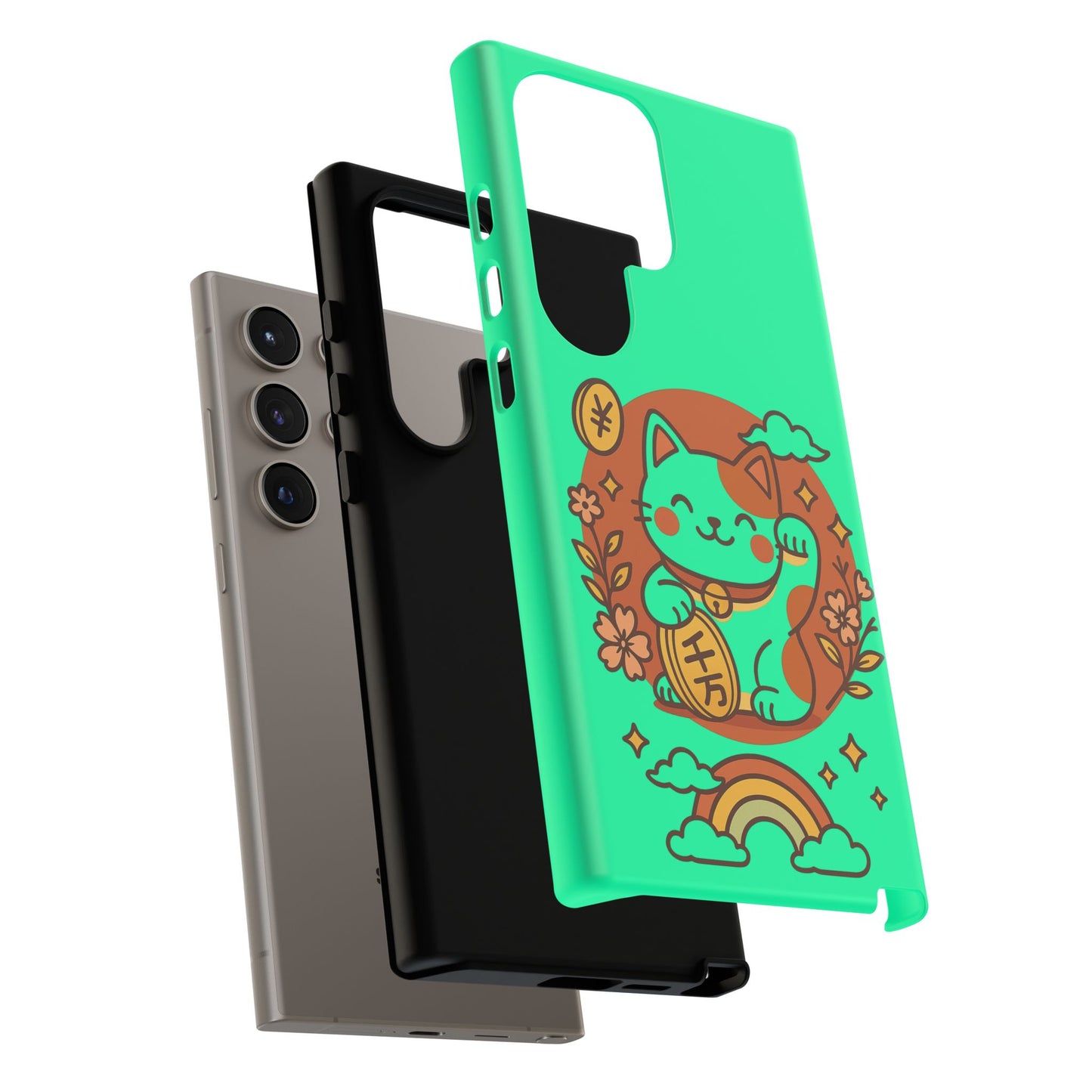Japanese Kawaii Lucky Cat Protective Phone Case