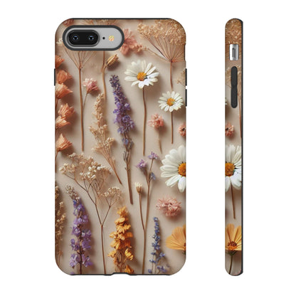 Pressed Flower Garden Phone Case – Vintage Botanical Aesthetic