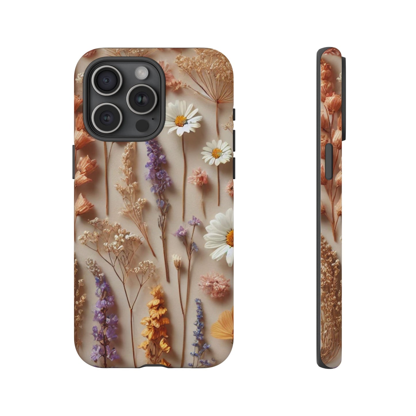 Pressed Flower Garden Phone Case – Vintage Botanical Aesthetic
