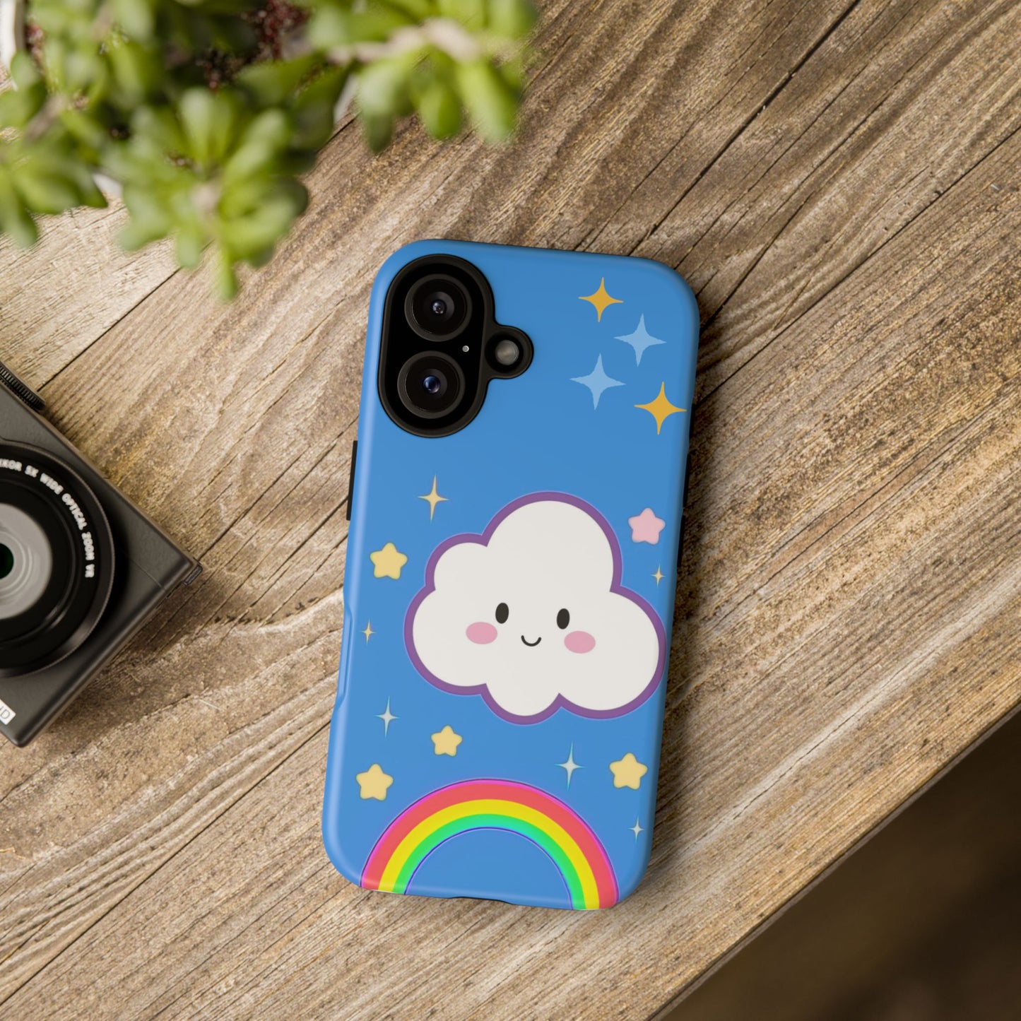 Cute Cloud & Rainbow Phone Case - Tough & Adorable Cover for Kids and Adults
