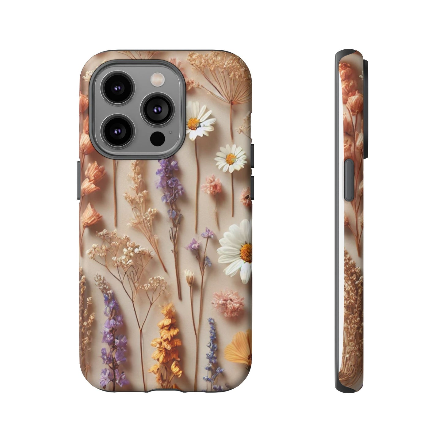 Pressed Flower Garden Phone Case – Vintage Botanical Aesthetic