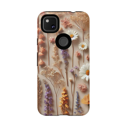 Pressed Flower Garden Phone Case – Vintage Botanical Aesthetic
