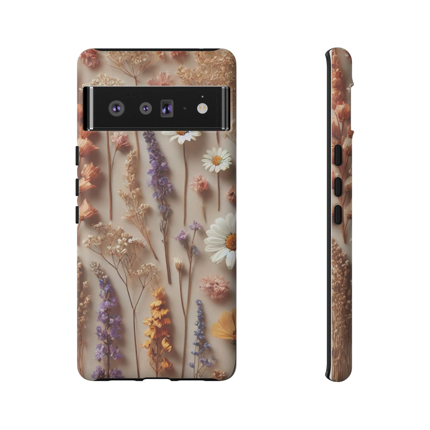 Pressed Flower Garden Phone Case – Vintage Botanical Aesthetic