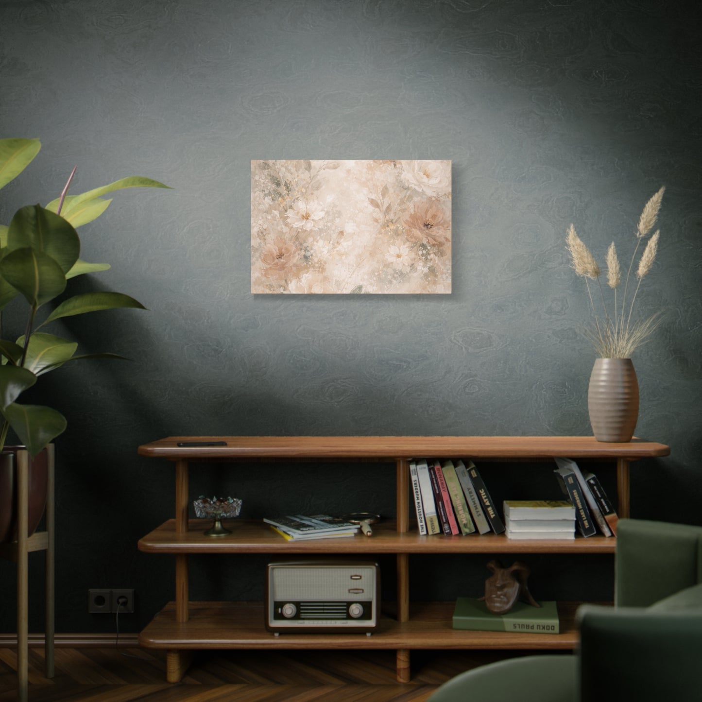 Neutral Vintage Floral Canvas Print — Matte Stretched Wall Art - Paragon Prints