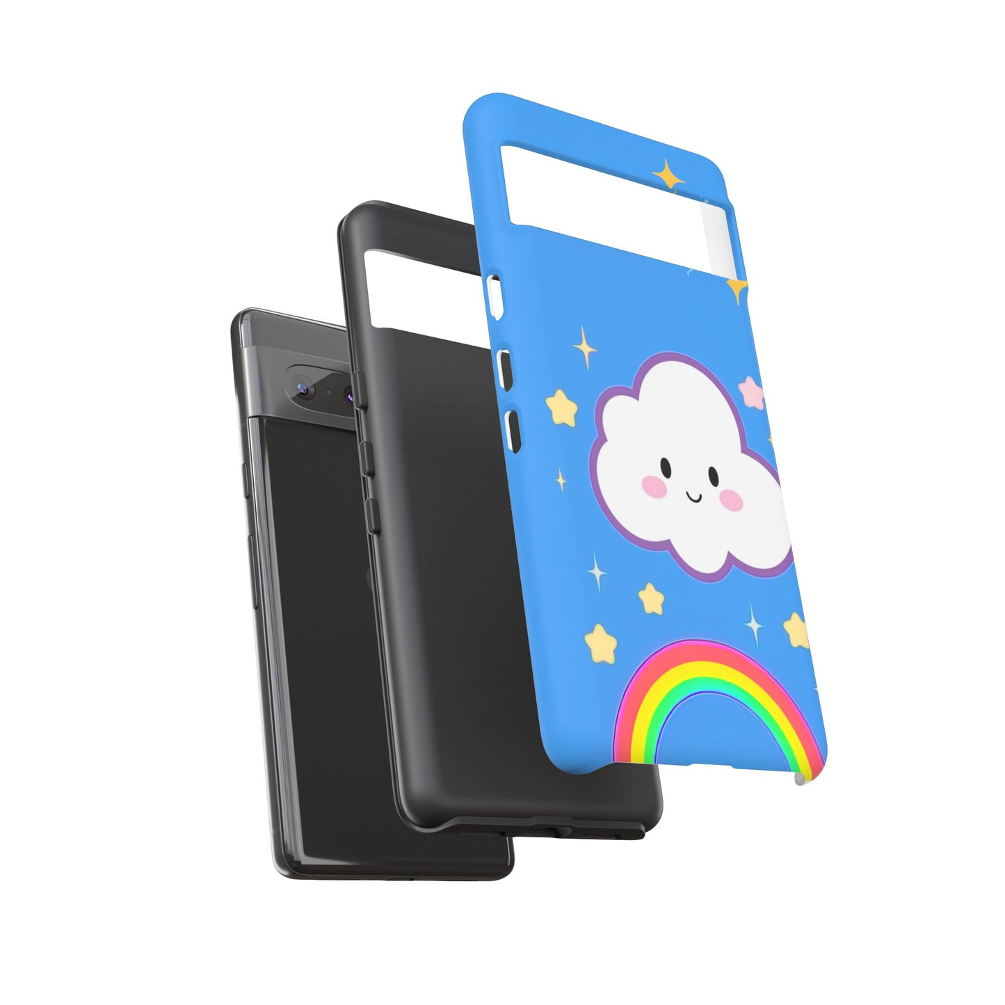 Cute Cloud & Rainbow Phone Case - Tough & Adorable Cover for Kids and Adults