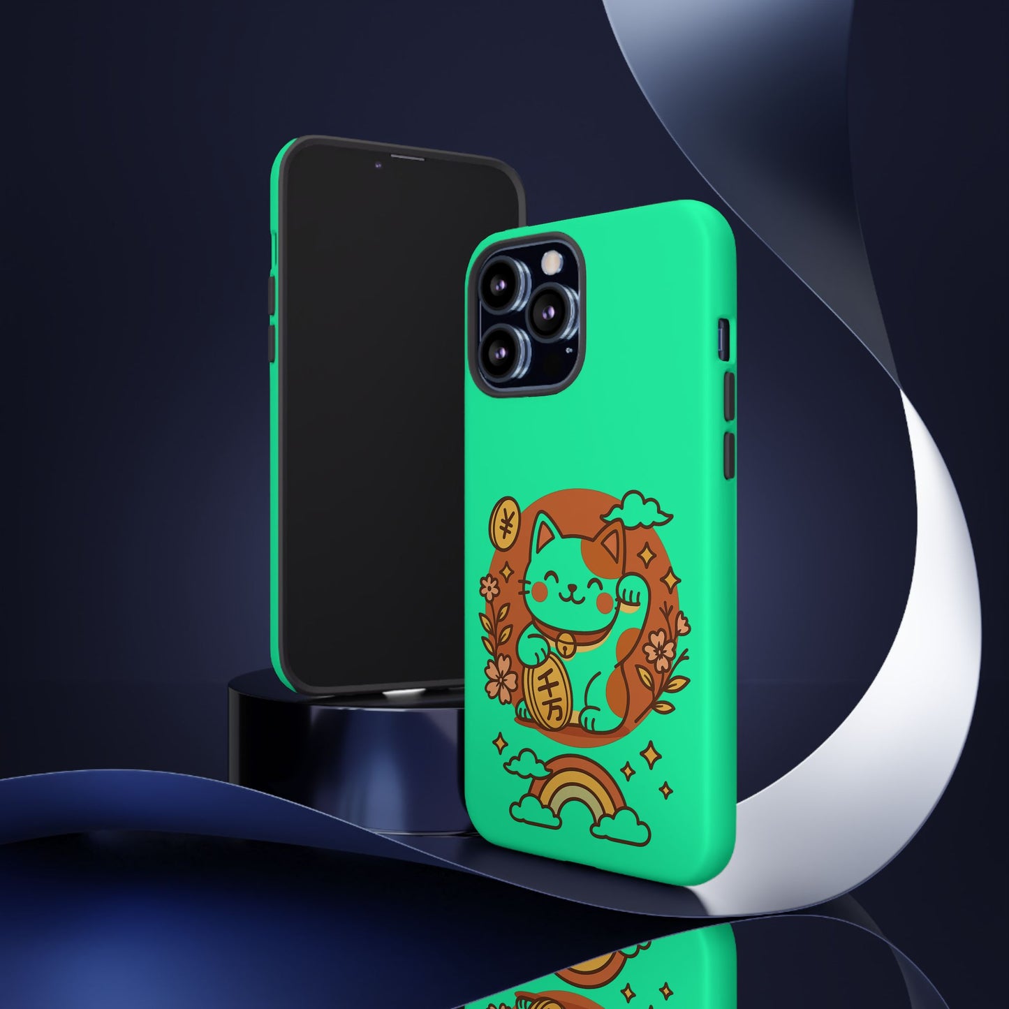 Japanese Kawaii Lucky Cat Protective Phone Case
