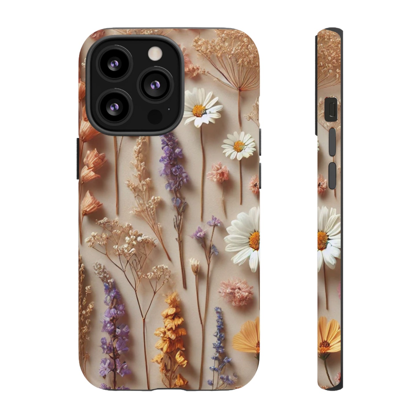Pressed Flower Garden Phone Case – Vintage Botanical Aesthetic