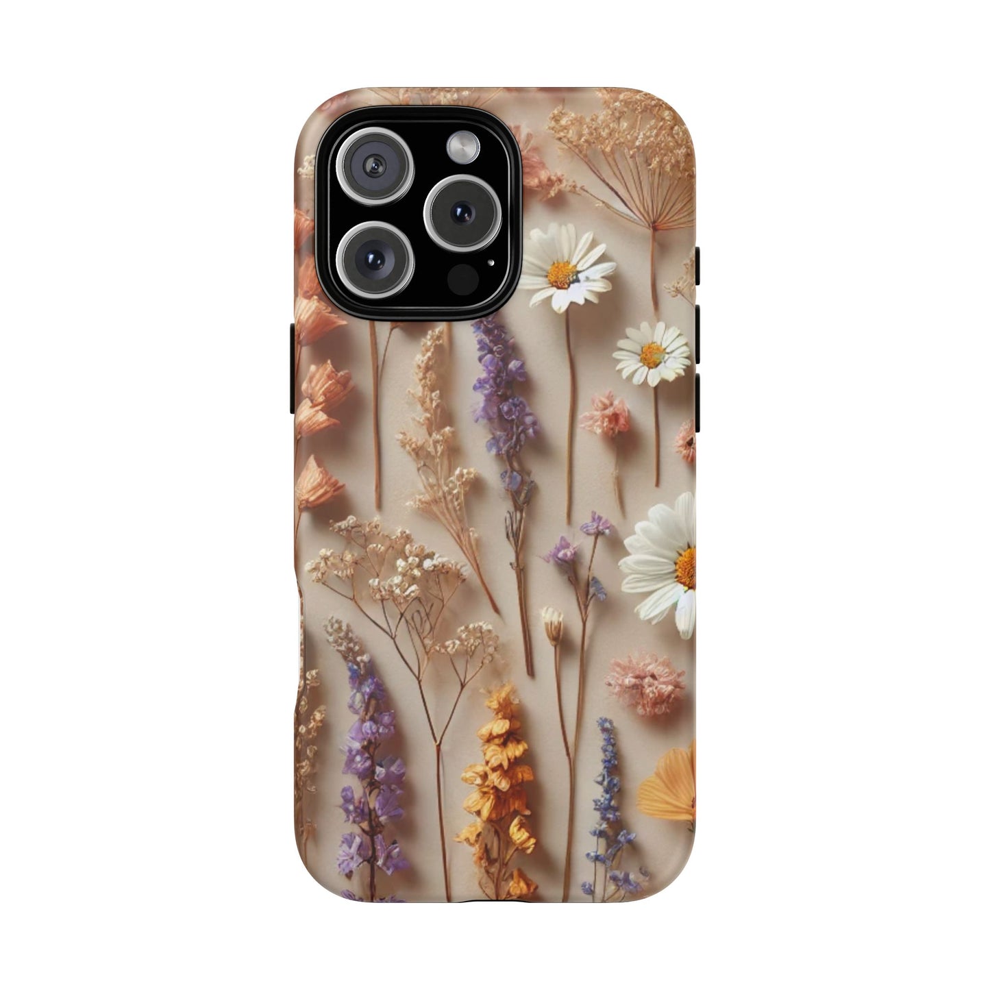 Pressed Flower Garden Phone Case – Vintage Botanical Aesthetic
