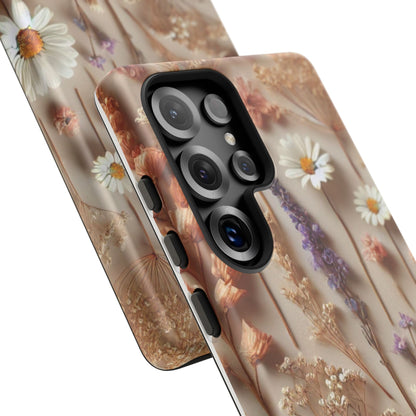 Pressed Flower Garden Phone Case – Vintage Botanical Aesthetic