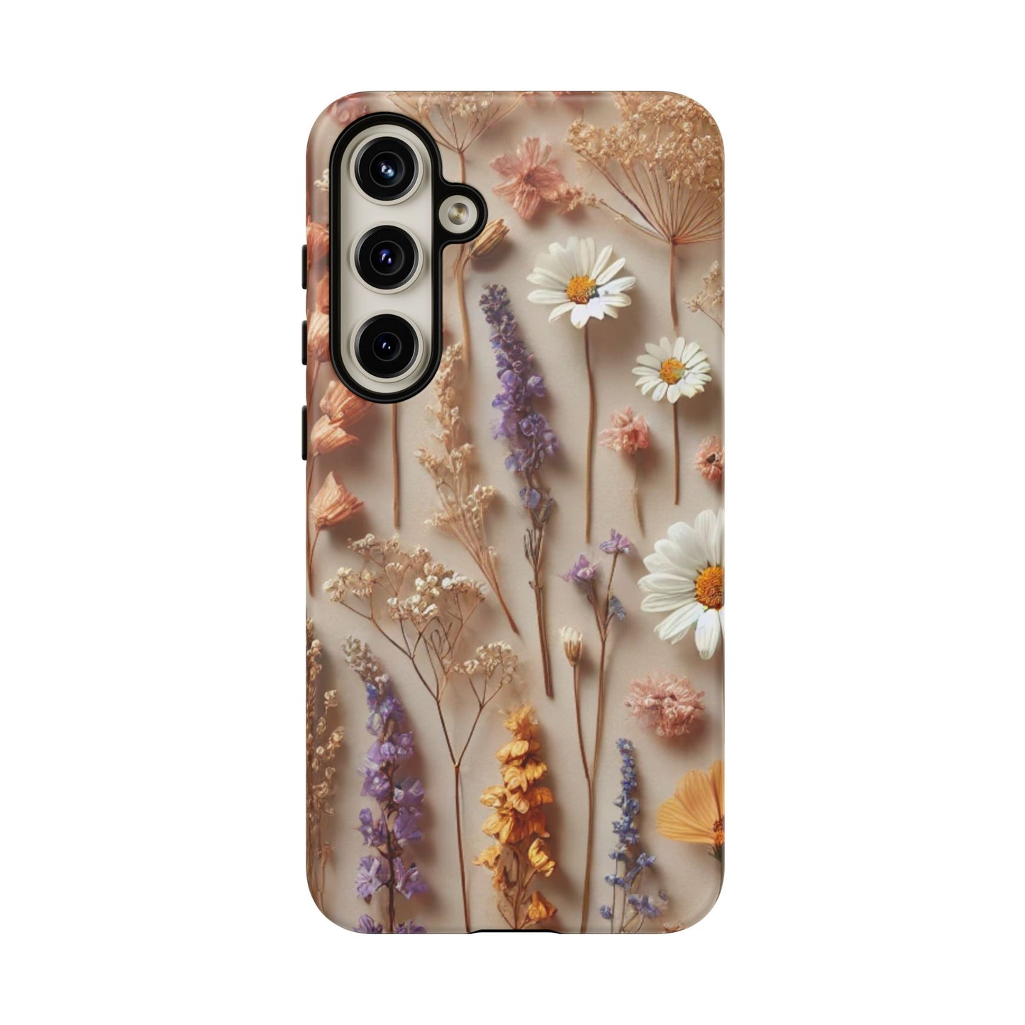 Pressed Flower Garden Phone Case – Vintage Botanical Aesthetic