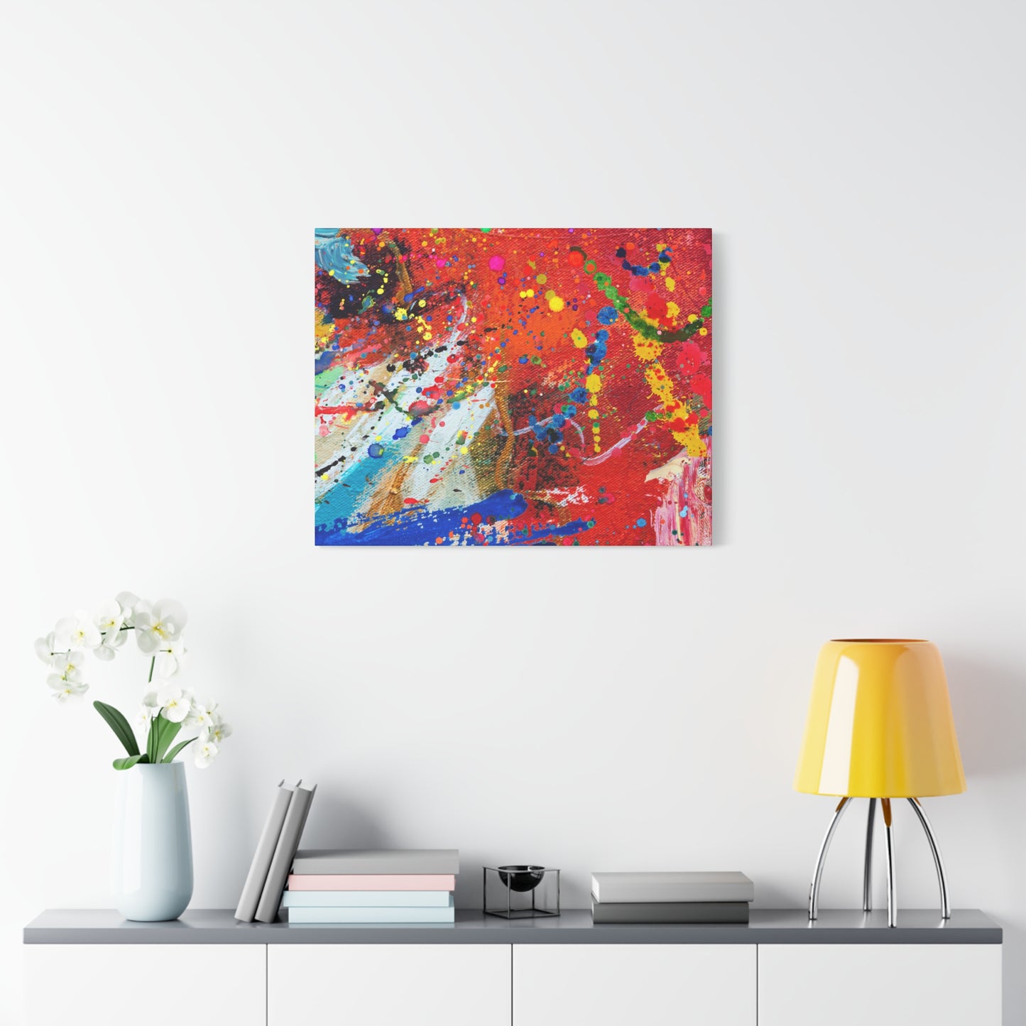 Spectrum in Motion – Abstract Chaos Canvas Print