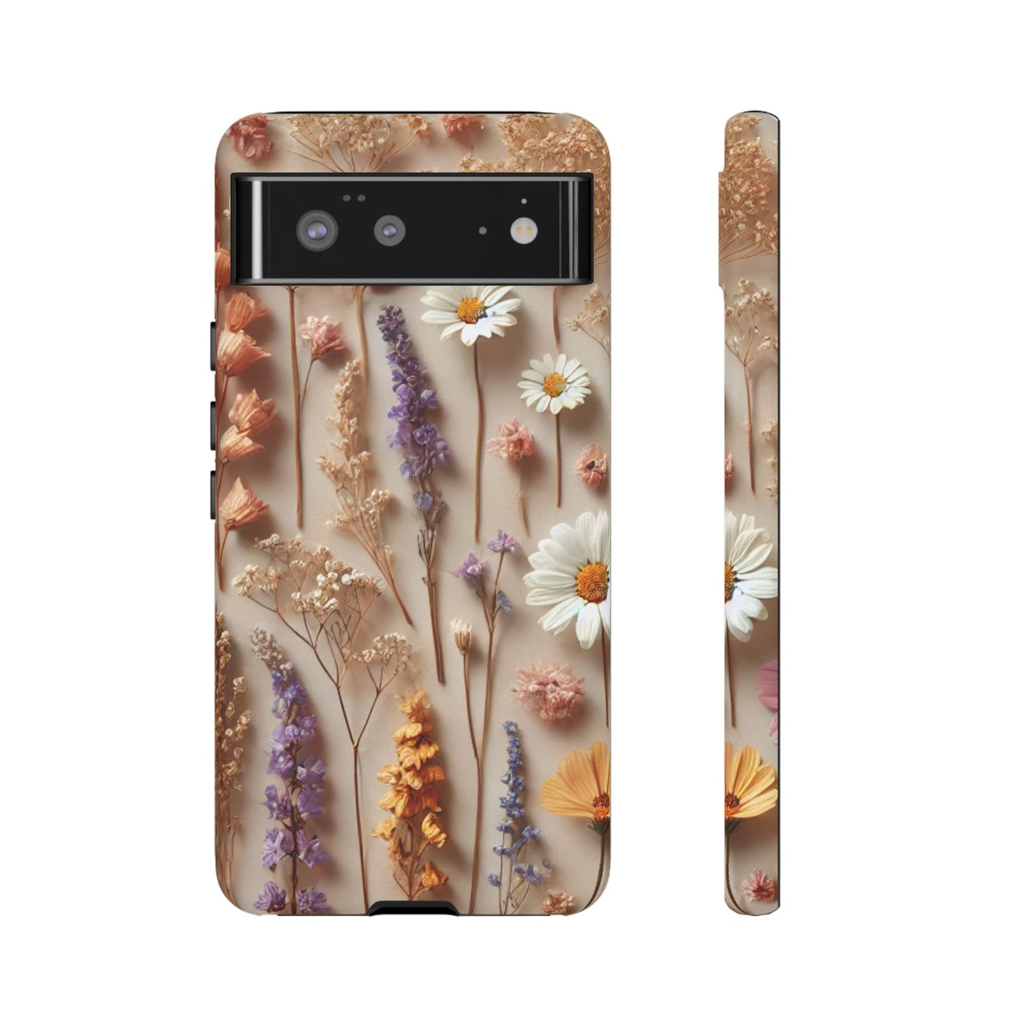 Pressed Flower Garden Phone Case – Vintage Botanical Aesthetic