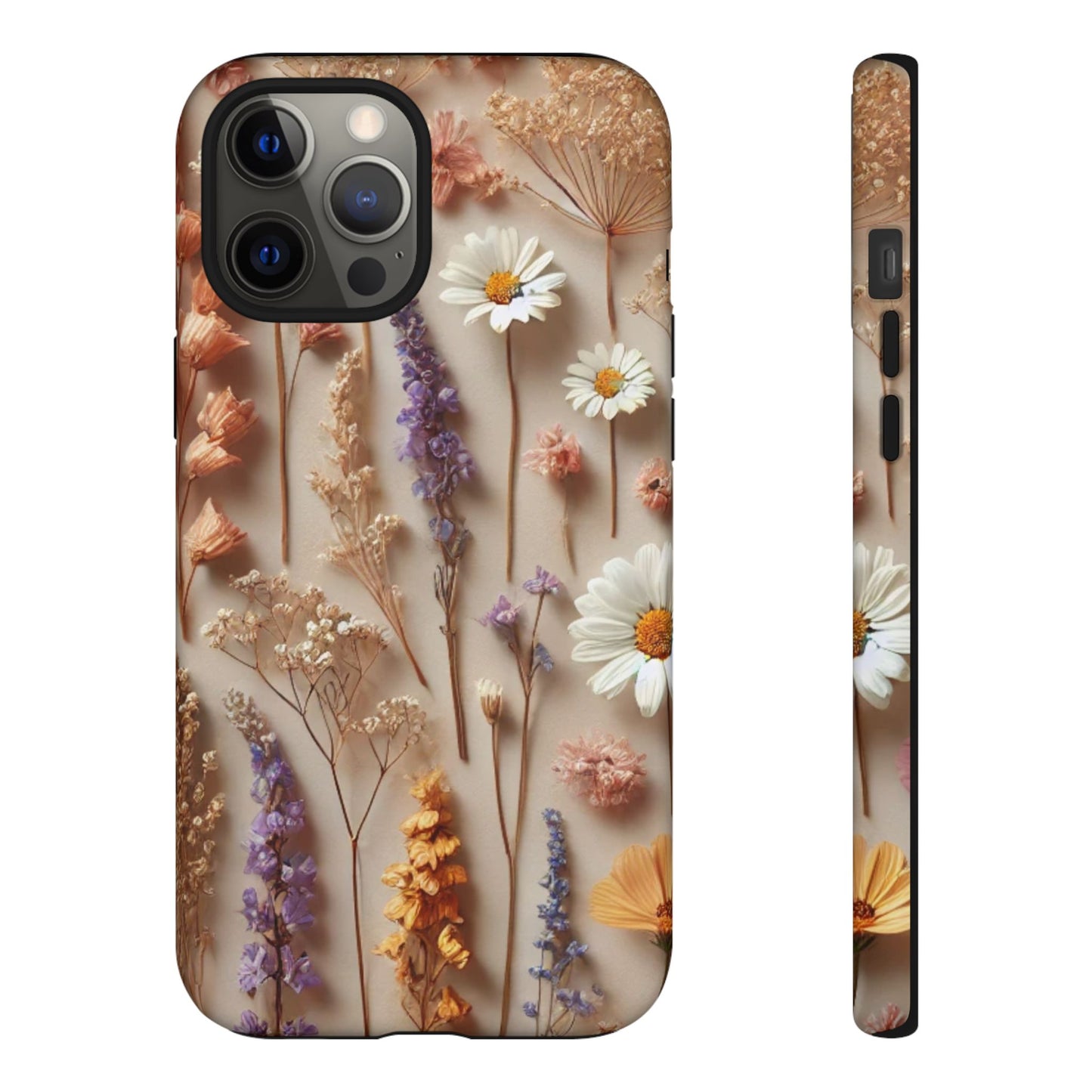Pressed Flower Garden Phone Case – Vintage Botanical Aesthetic