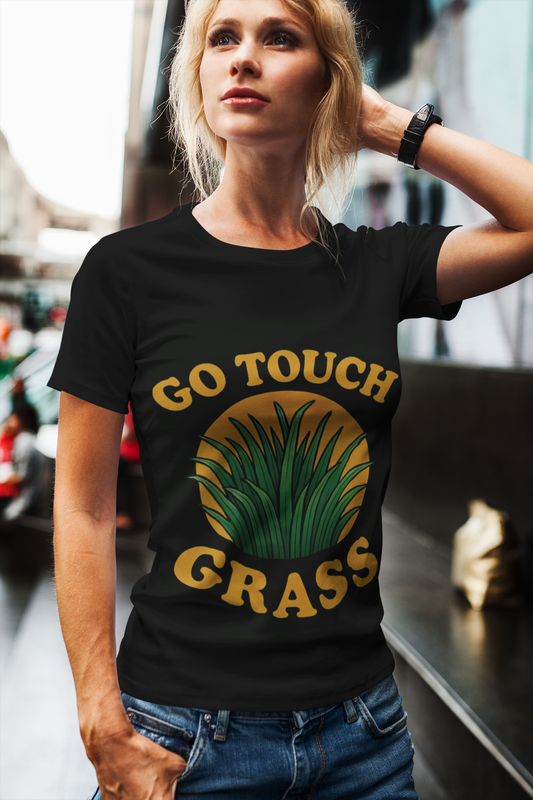 Go Touch Grass Unisex Shirt – Offline Humor Graphic Tee